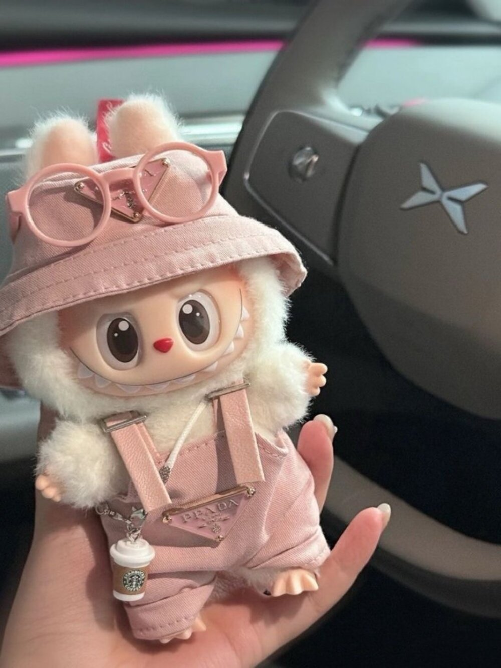 Labubu 17cm Doll Outfit – Pink Street Style Set + Accessories | Brand New